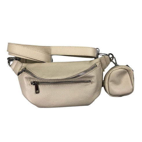 Crossbodybag mittelgroß mit zwei Reißverschlüssen und kleinem Geldbeutel extra